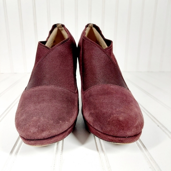 Clarks Kendra Purple Suede Mix Closed-Toe Pumps A418 - Picture 3 of 14